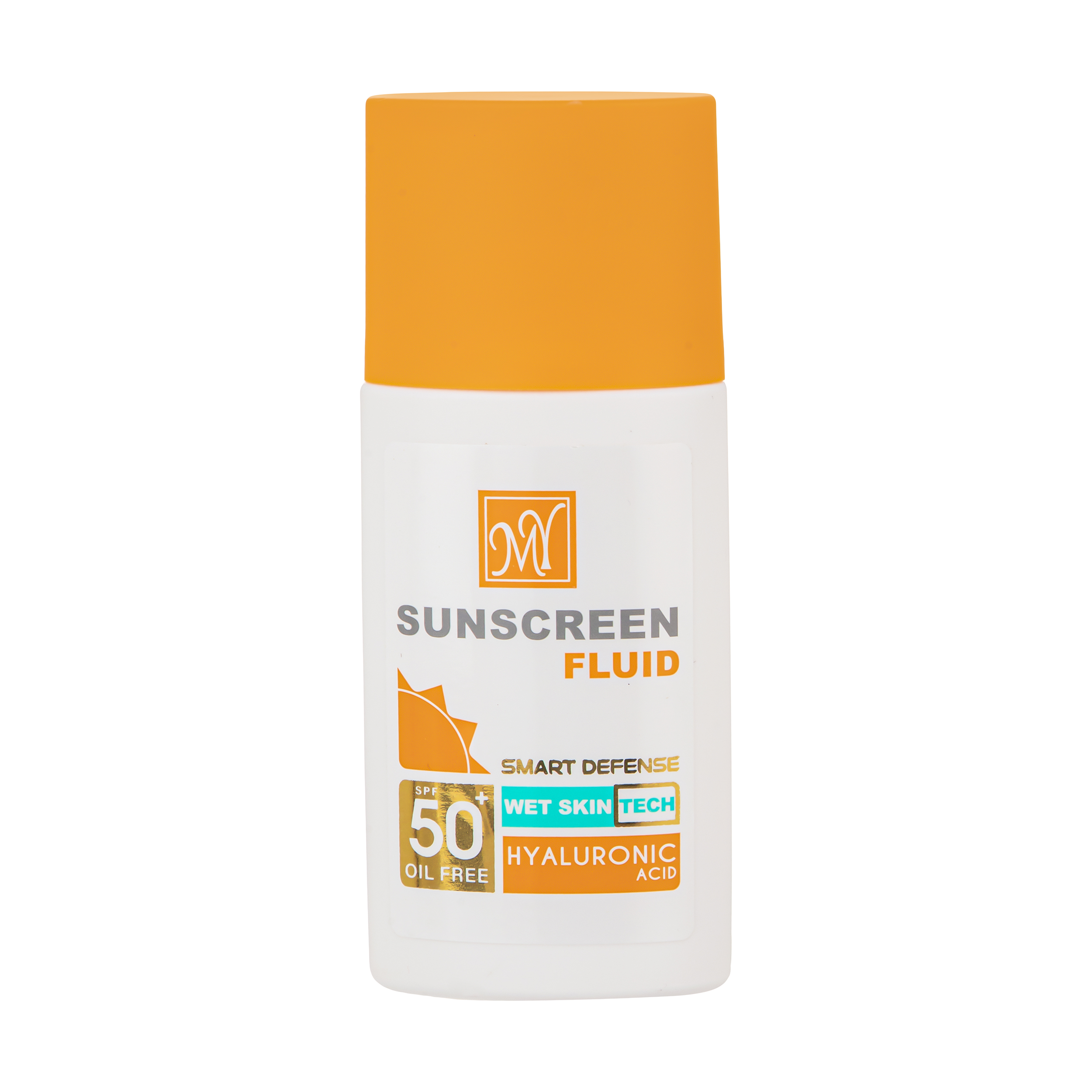 فلوئید ضد آفتاب بدون رنگ مای SPF50 مدل Hyaluronic Acid محافظ UVA ،UVB، ضد آب، ضد جوش، ضد پیری، مناسب انواع پوست حجم 50 میلی‌لیتر