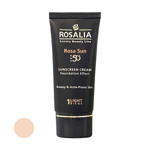 کرم ضد آفتاب رنگی رزالیا SPF50 مدل G-A Skin_LB مناسب پوست های چرب حجم 40 میلی لیتر